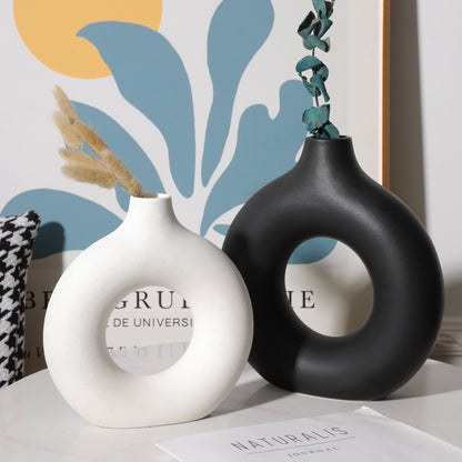 Ring Ceramic Vase Collection