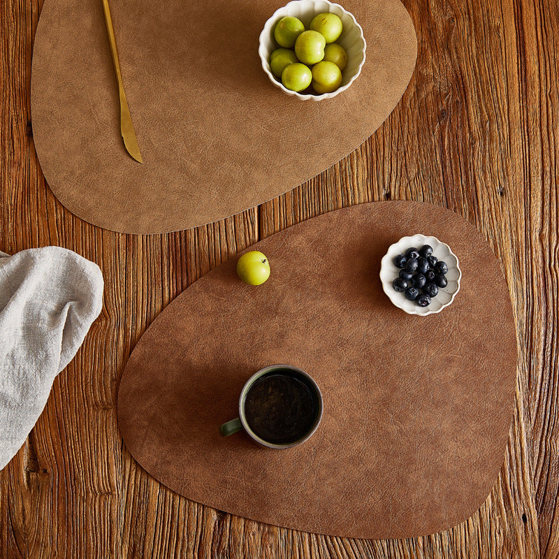 PU Leather Placemat (Egg shape)