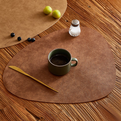 PU Leather Placemat (Egg shape)