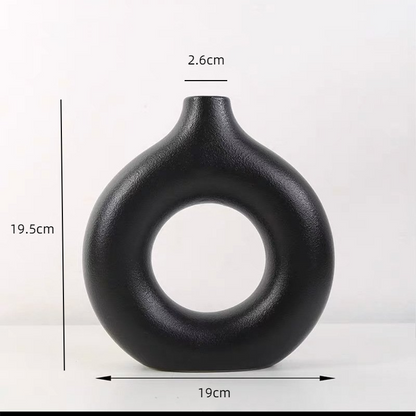 Ring Ceramic Vase Collection